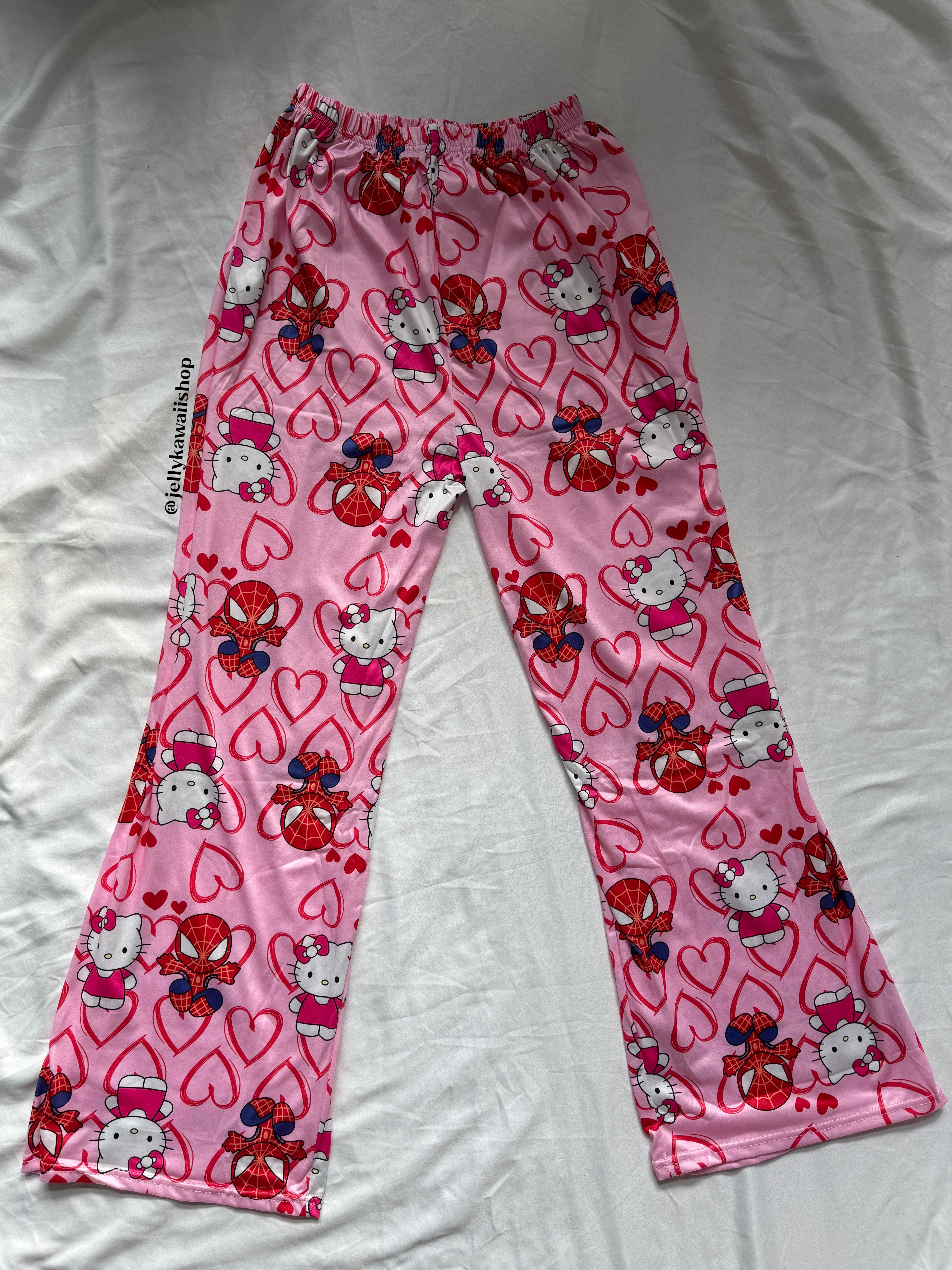 Hellokitty Spiderman Pajama Pants Sleepwear
