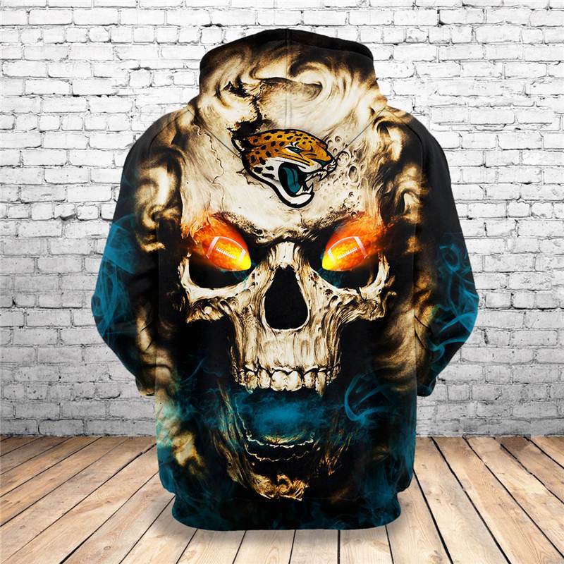 JAGUARS 3D HOODIE SKULL