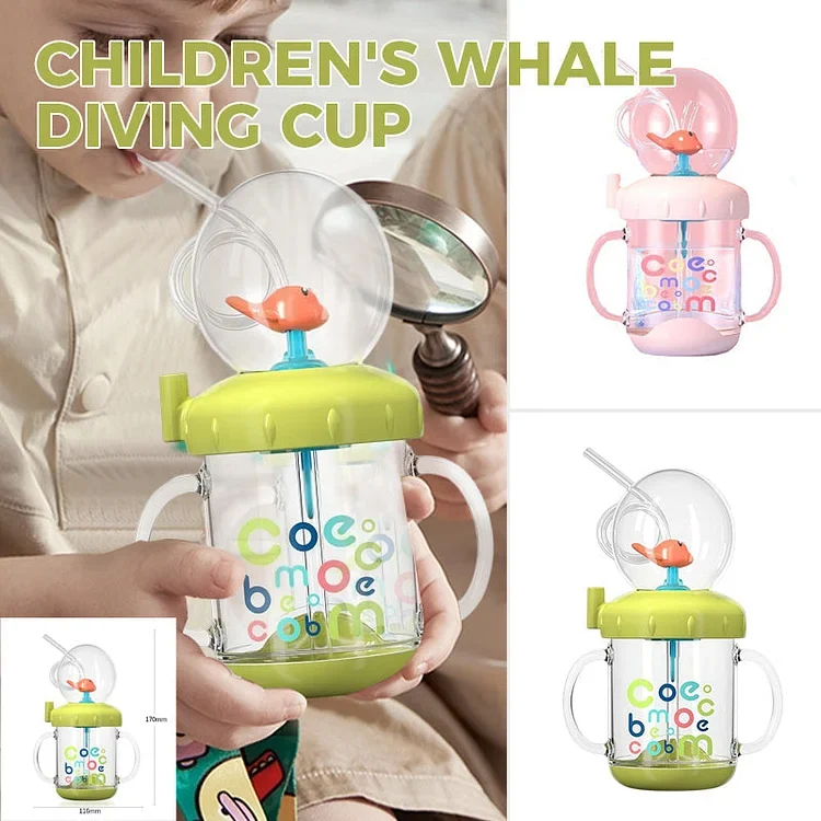 BABY DRINKING CUP WITH WHALE SQUIRT🐳