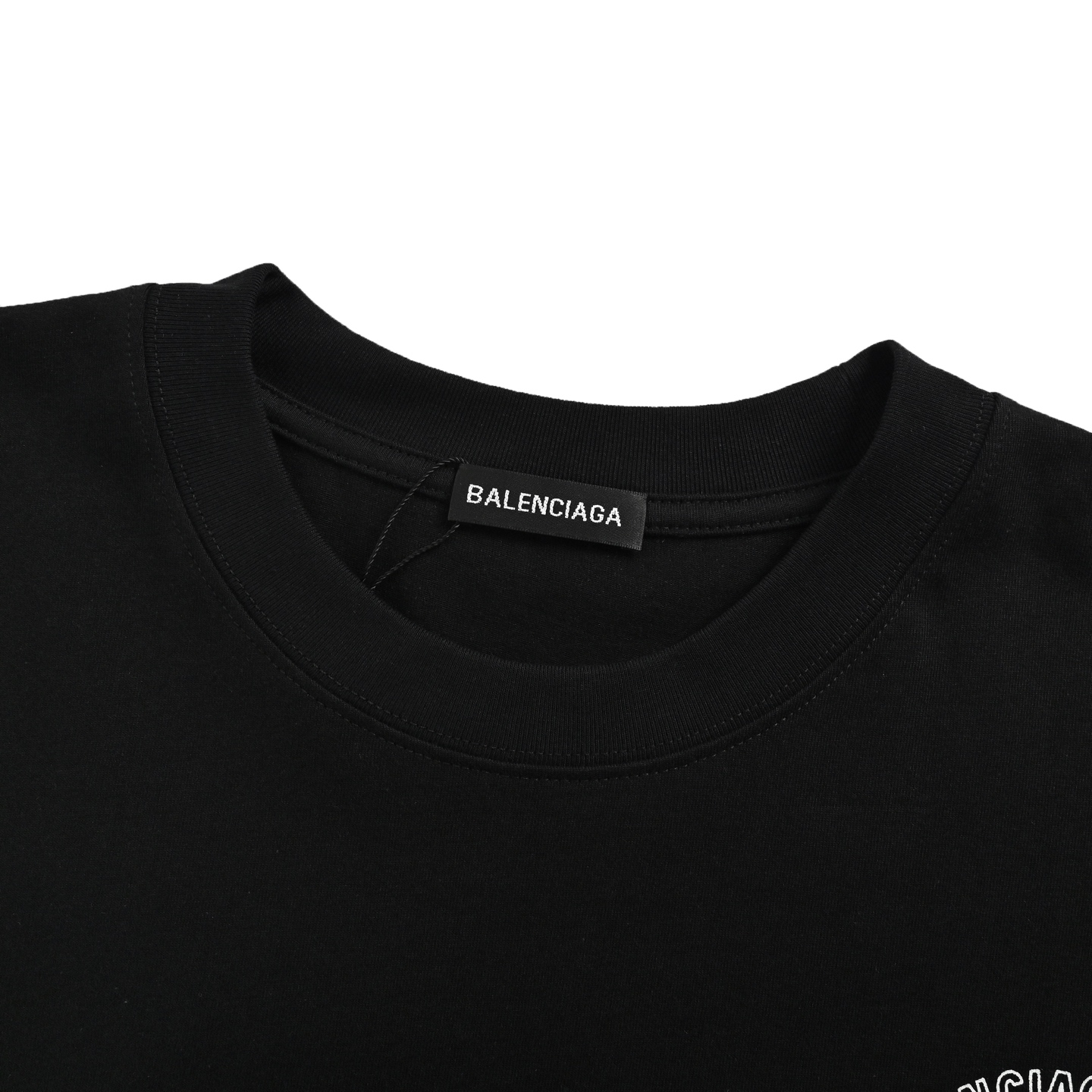 Balenciaga 25ss key badge logo print short sleeve