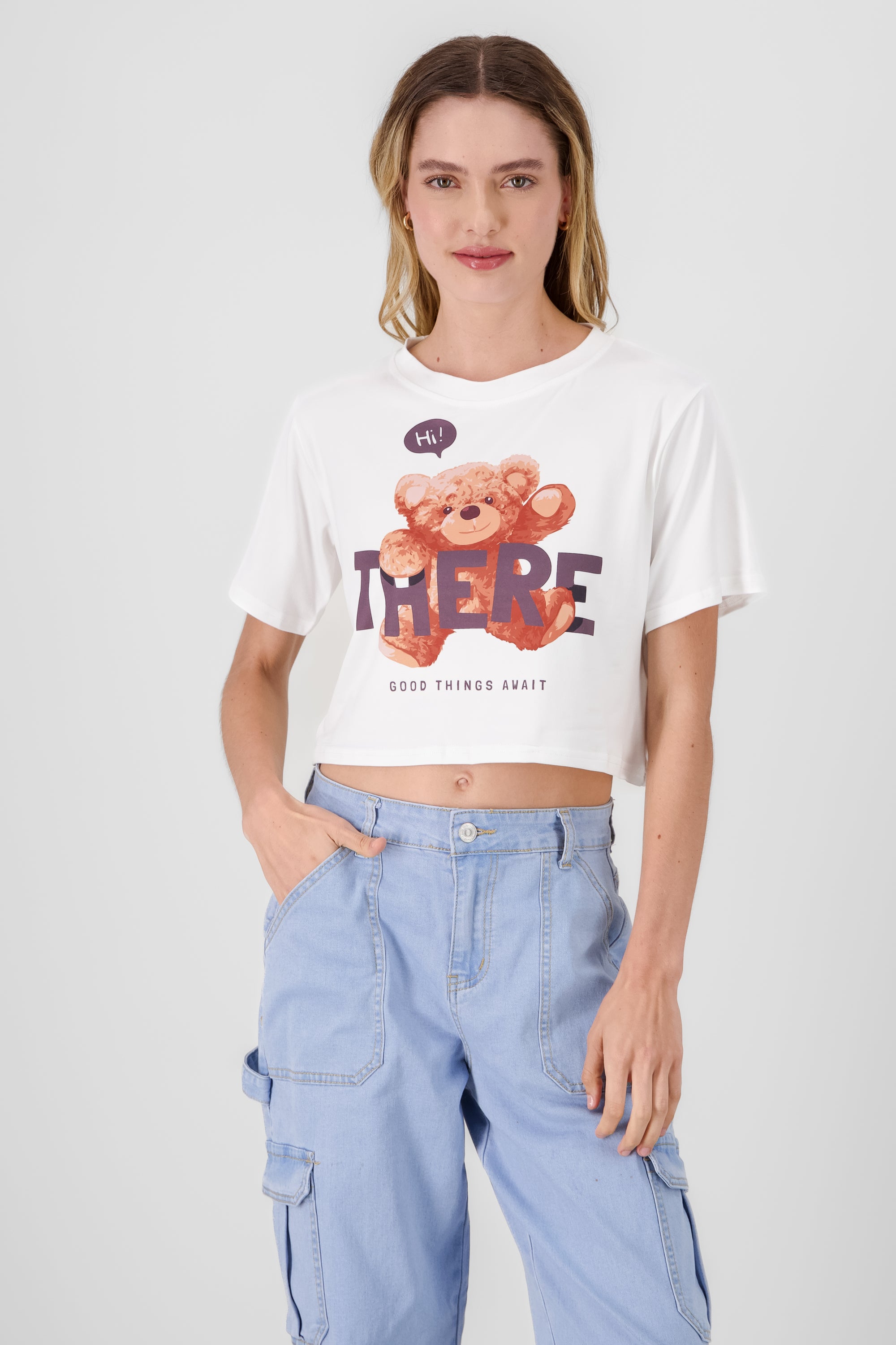 Bear Print T shirt