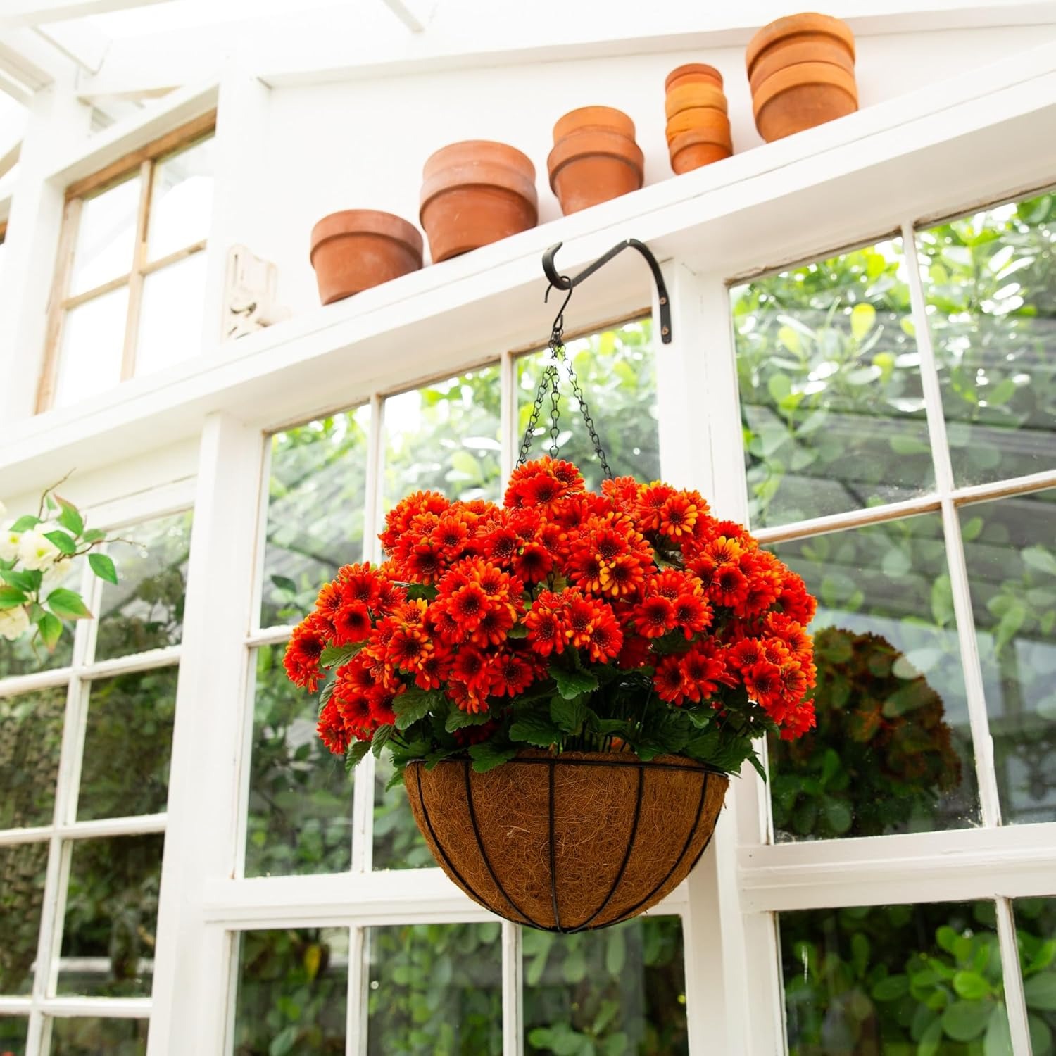 💥Last Day 49% OFF💥UV Resistant Artificial Chrysanthemum Hanging Basket