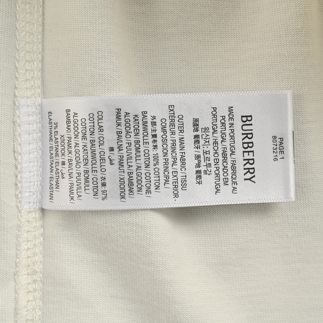 Burberry 24ss duck embroidered short sleeve