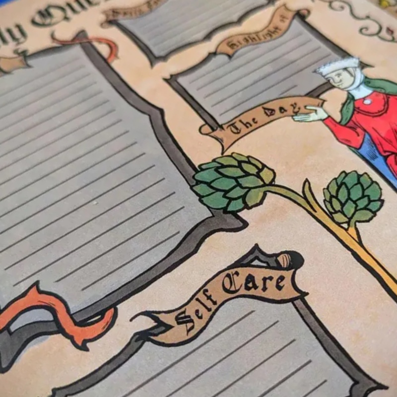 Medieval Inspired Tearaway A4 Notepad