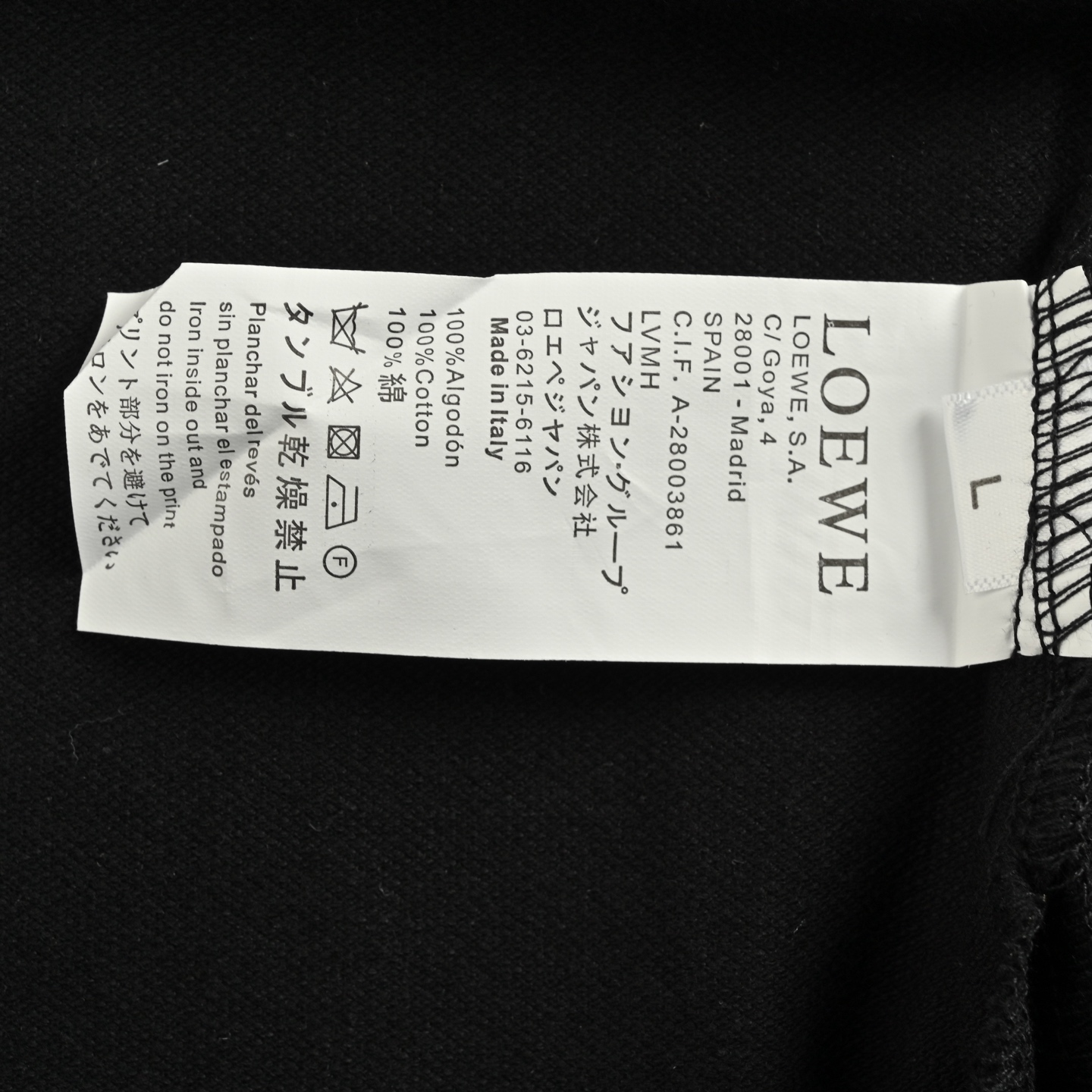 Loewe 25ss logo embroidered Polo short-sleeved