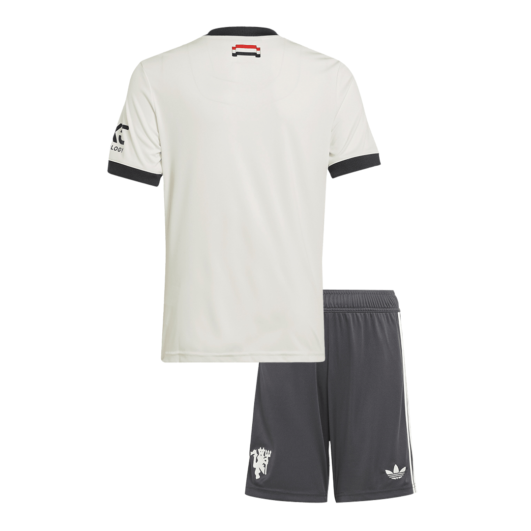 Manchester United Kids' Third Away Football Shirt (Shirt + Shorts) 2024/25