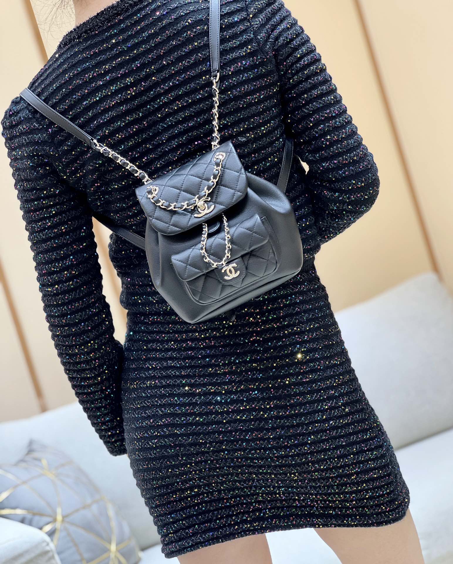 Chanel 24S duma small backpack AS2908