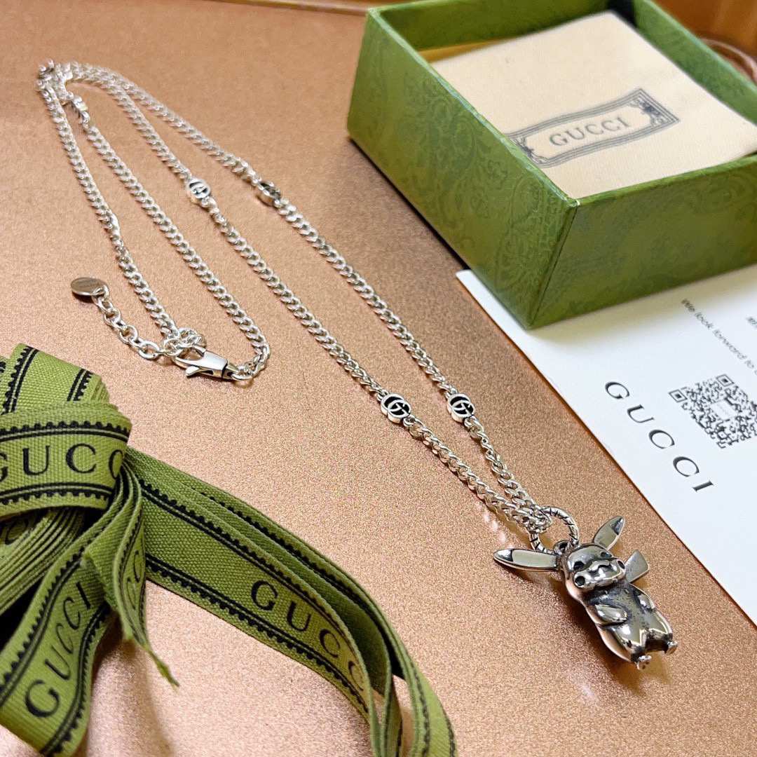 Gucci Anger Forest Series GG Pikachu Vintage Necklace