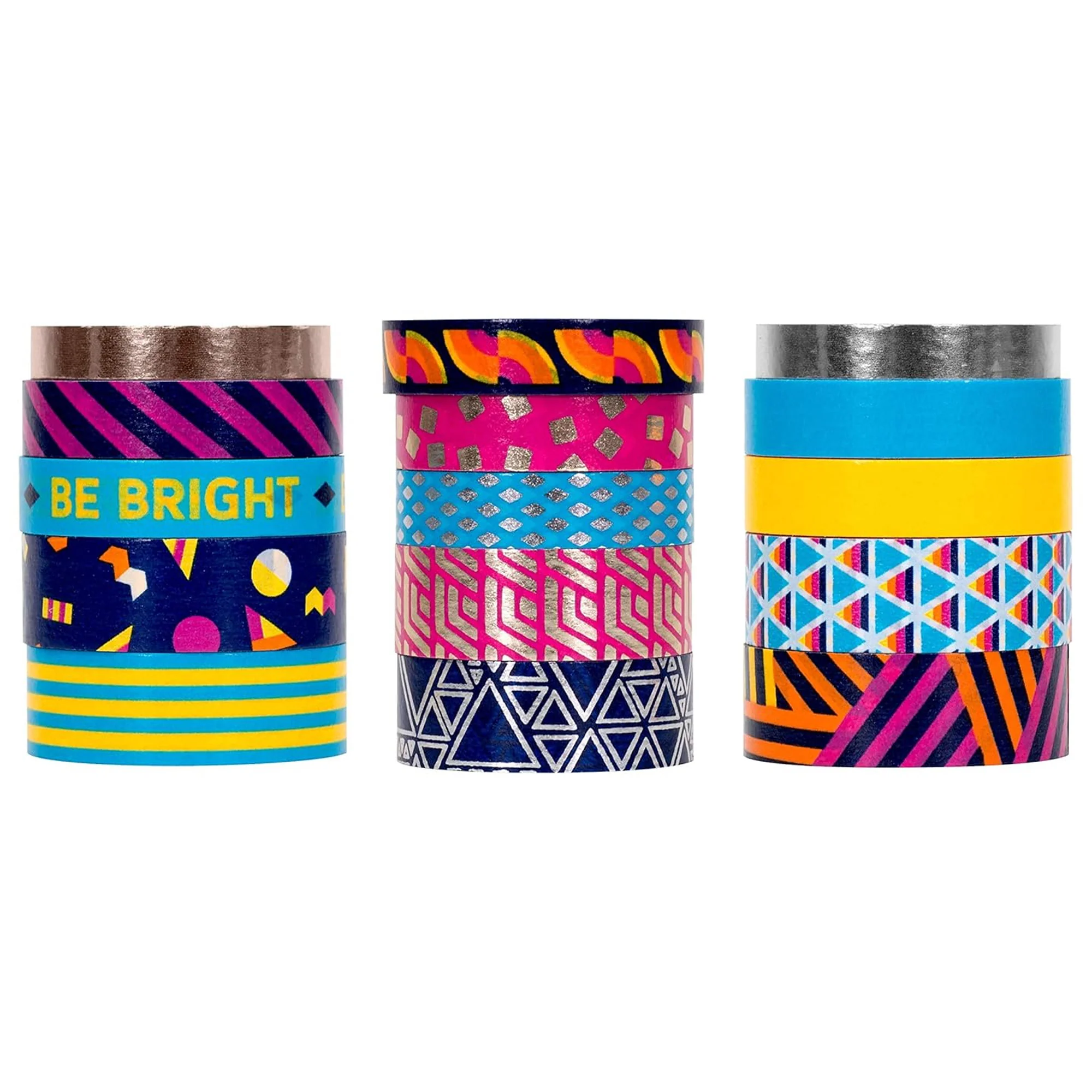 Scotch Expressions Washi Tape Multi Pack, 5 Rolls/pk, Thin Foil Collection, Be Bright