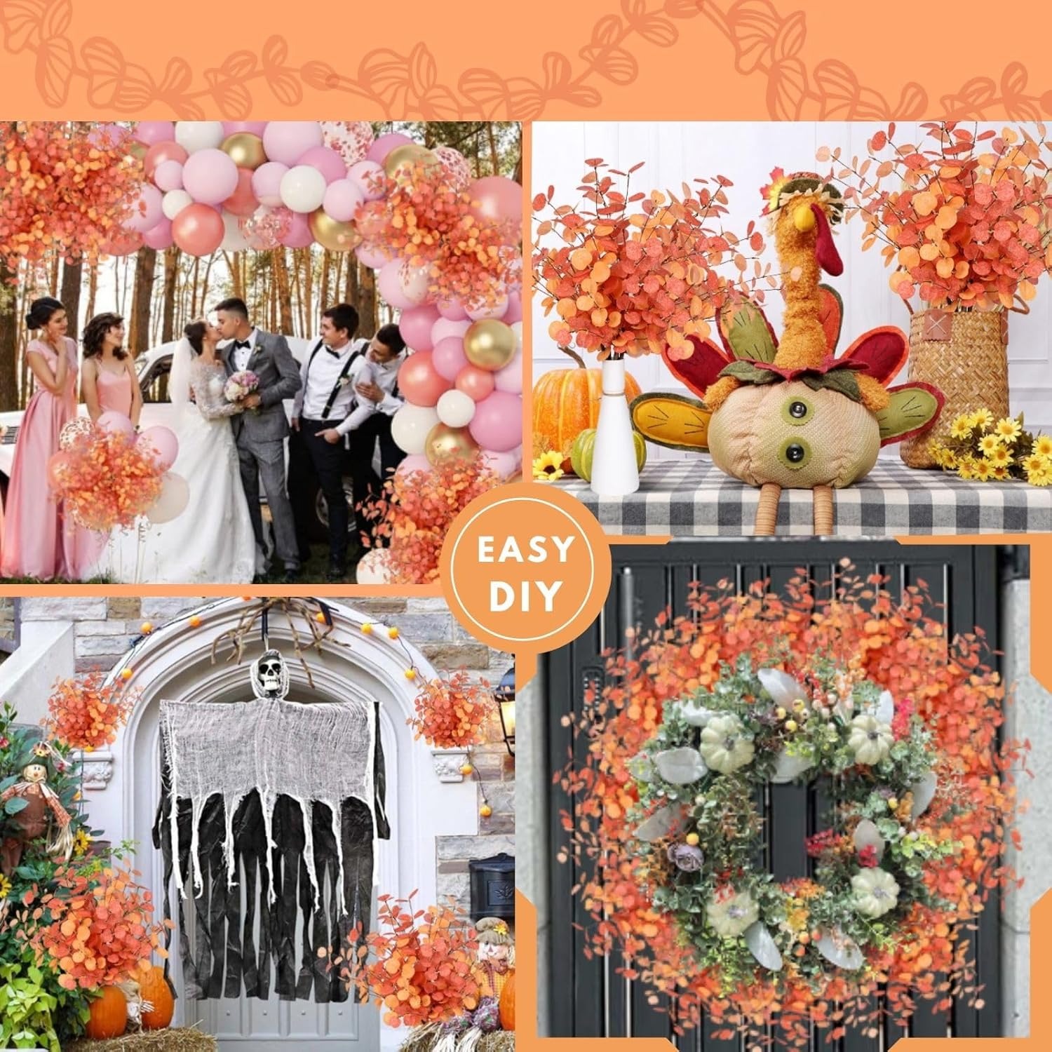 ⚡Flash Sale⚡6 PCS  Fall Artificial Eucalyptus