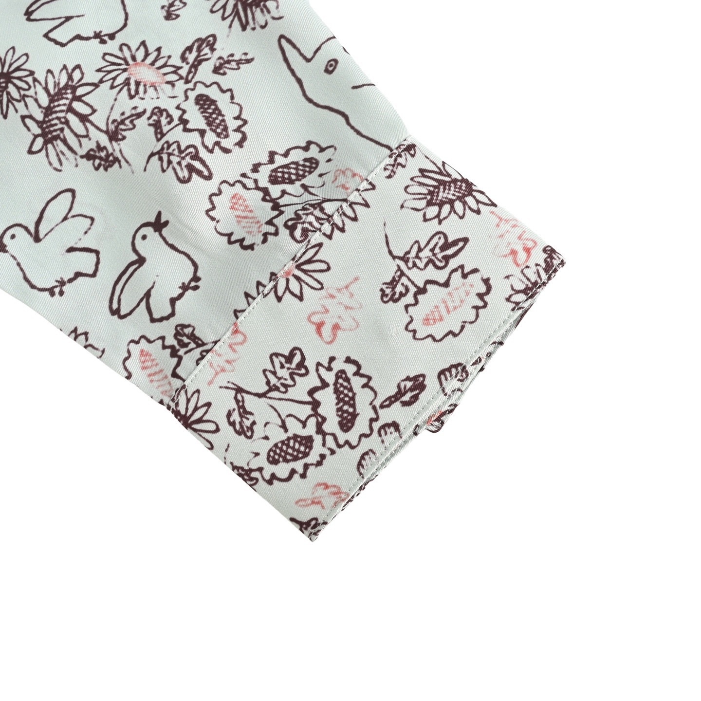 Dior 25ss floral and bird print shirt