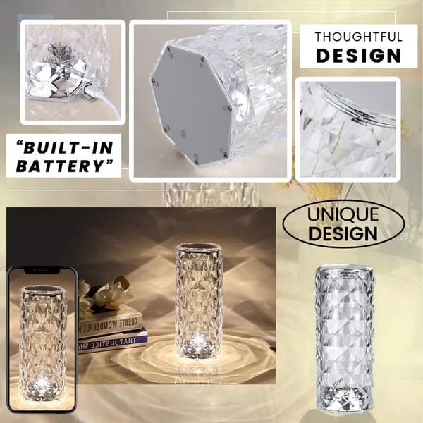 🎁 Summer Hot Sale- 49% OFF🎁Touching Control Rose Crystal Lamp - Buy 2 Free Shipping