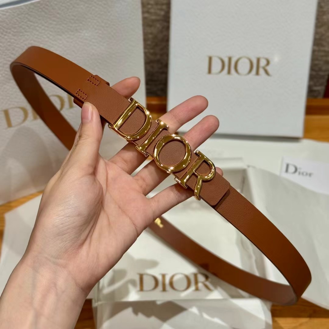 Dior Cowhide Women's Belt 2.0CM Width