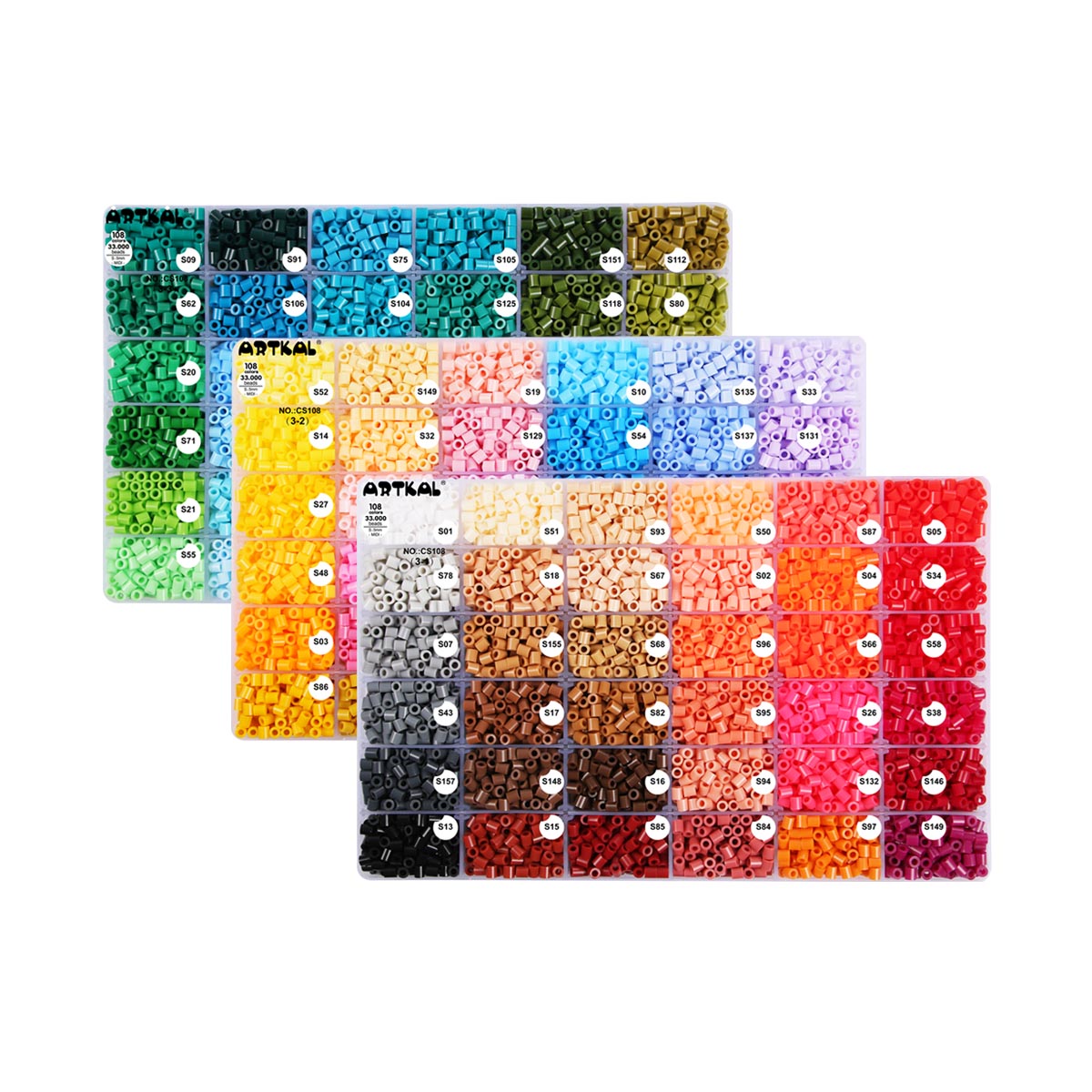 108 Colors Box Set S-5mm Midi Artkal beads CS108