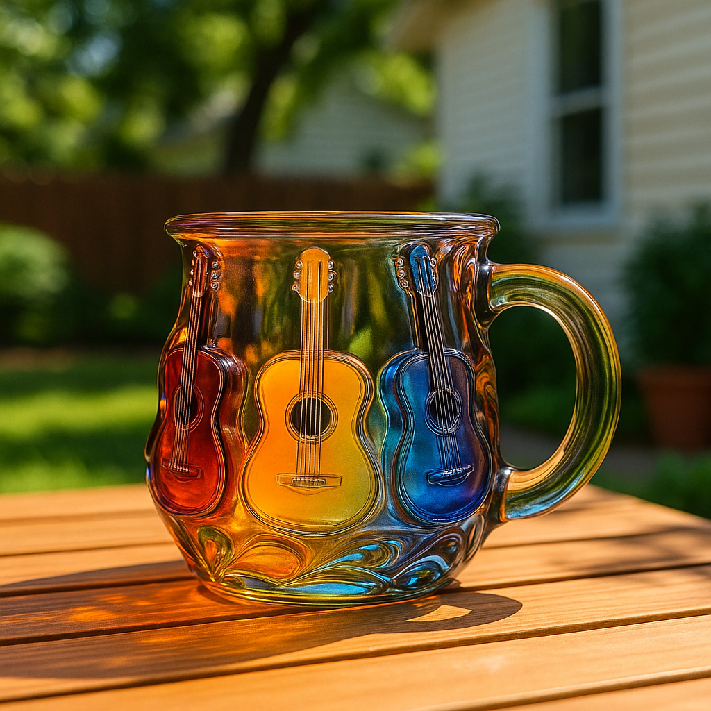 Rainbow Guitar Mugs
