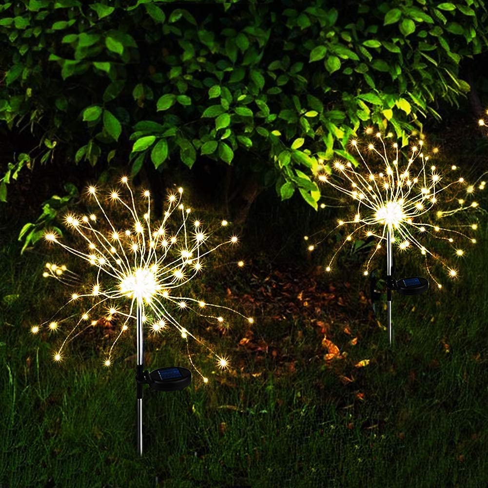 ( Last Day Promotions - 50% OFF)🔥Waterproof  Solar Garden Fireworks Lamp