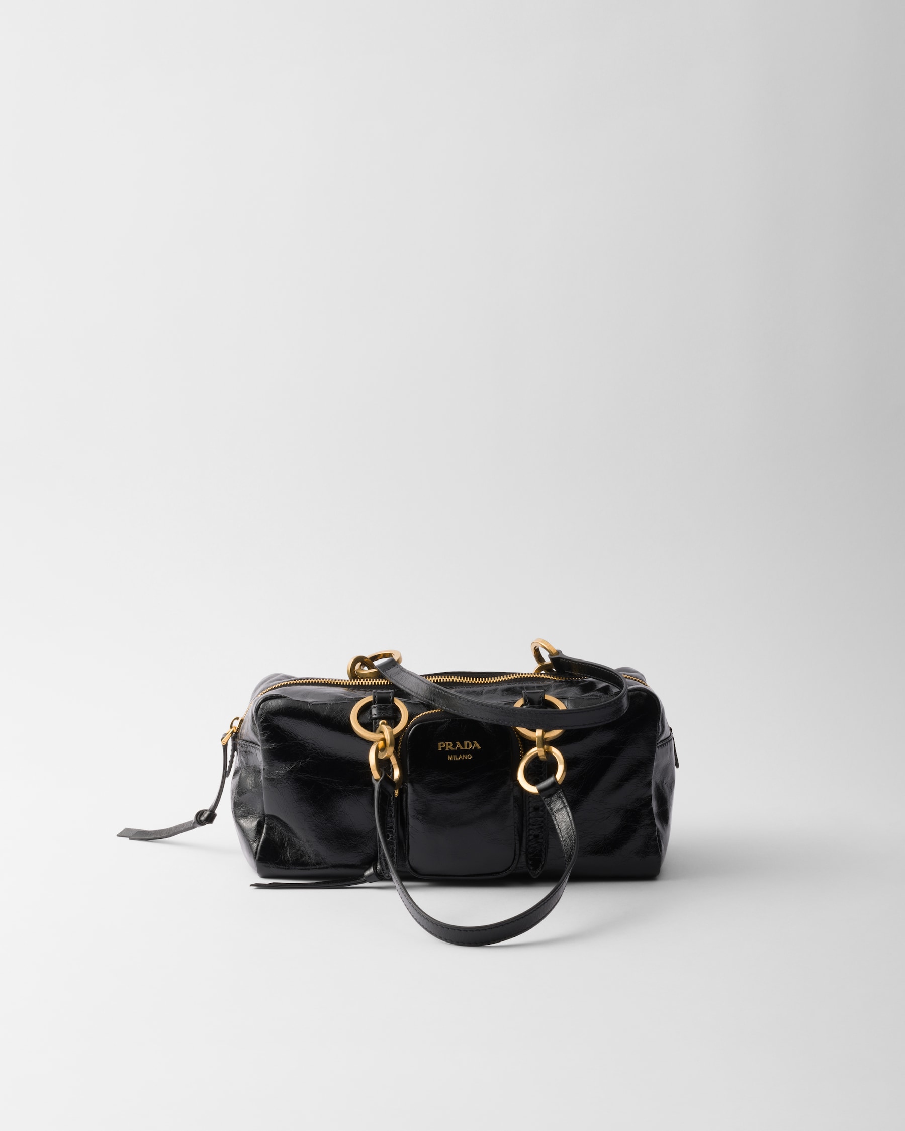Prada Dangle Medium Leather Tote