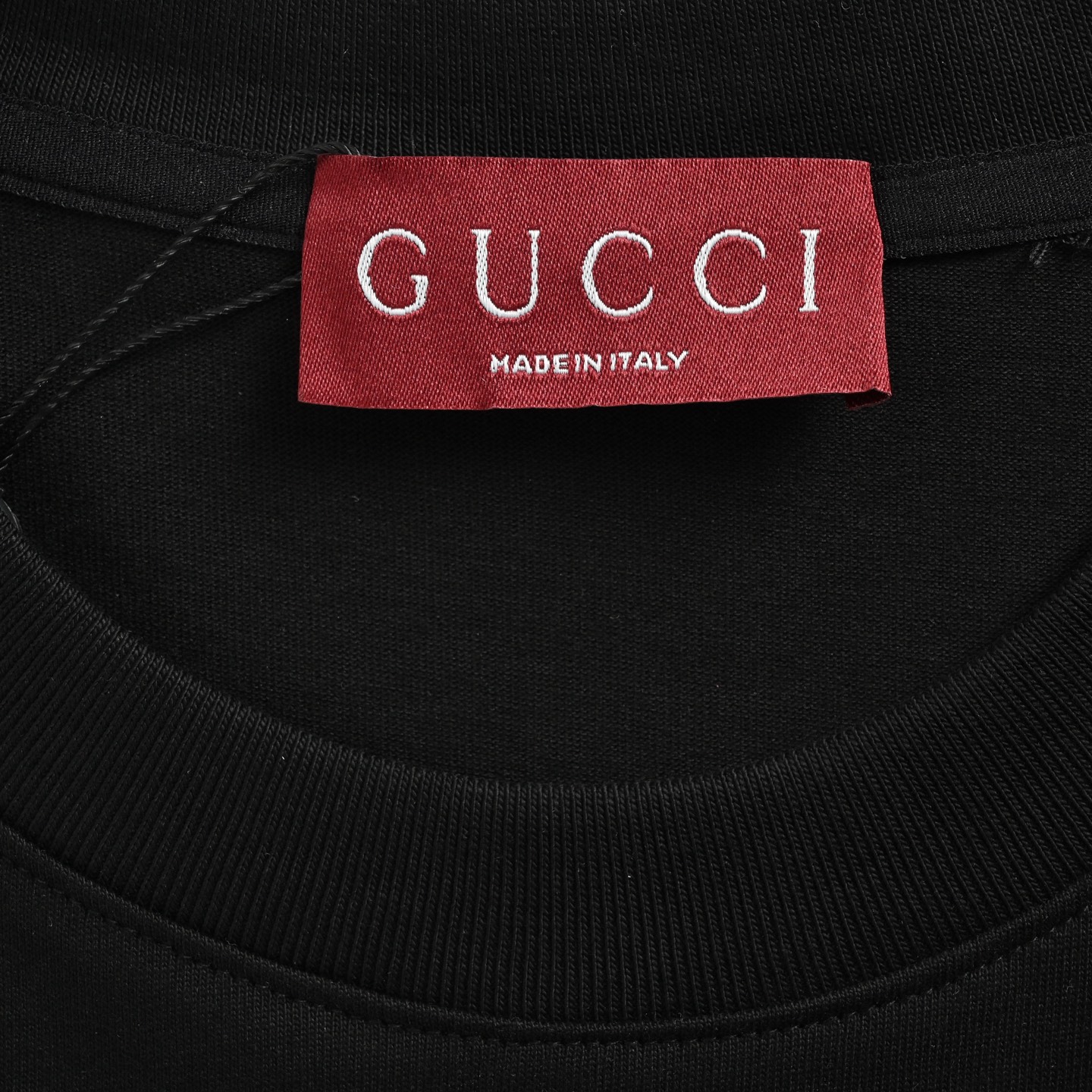 Gucci 25ss chest lettering badge print short sleeves