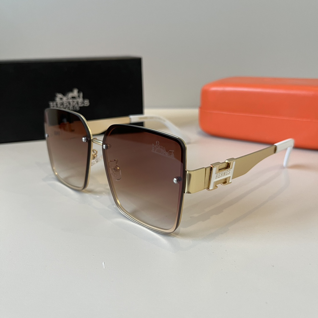 Hermes Square Frame Sunglasses