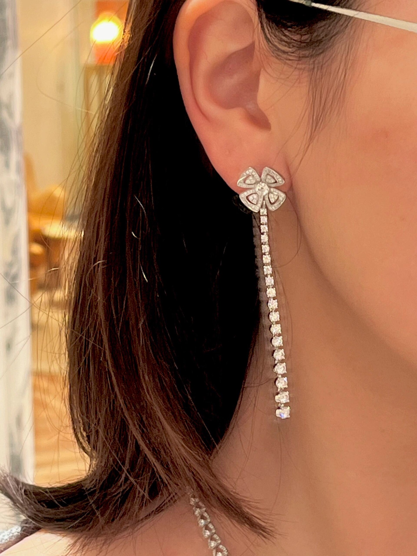 Bulgari diamond earrings