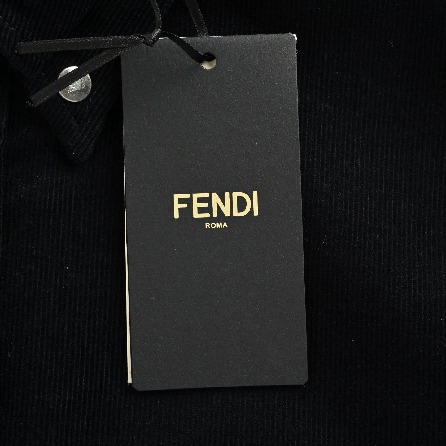 Fendi 25Fw blue corduroy shirt jacket