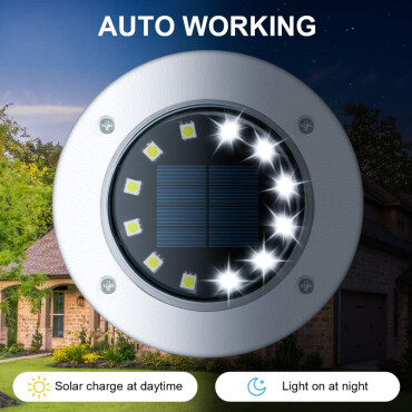 🔥BIG Sale NOW🔥 12 LED Garden Solar Ground Light(BUY 4 GET FREE SHIPPING)