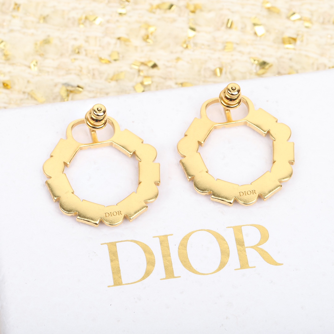 Dior Square Diamond Earrings
