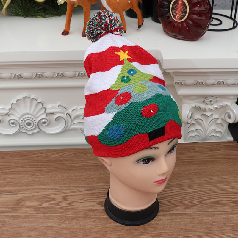 (🔥Early Christmas Sale- SAVE 48% OFF) Christmas Theme LED Beanies--BUY 4 FREE SHIPPING