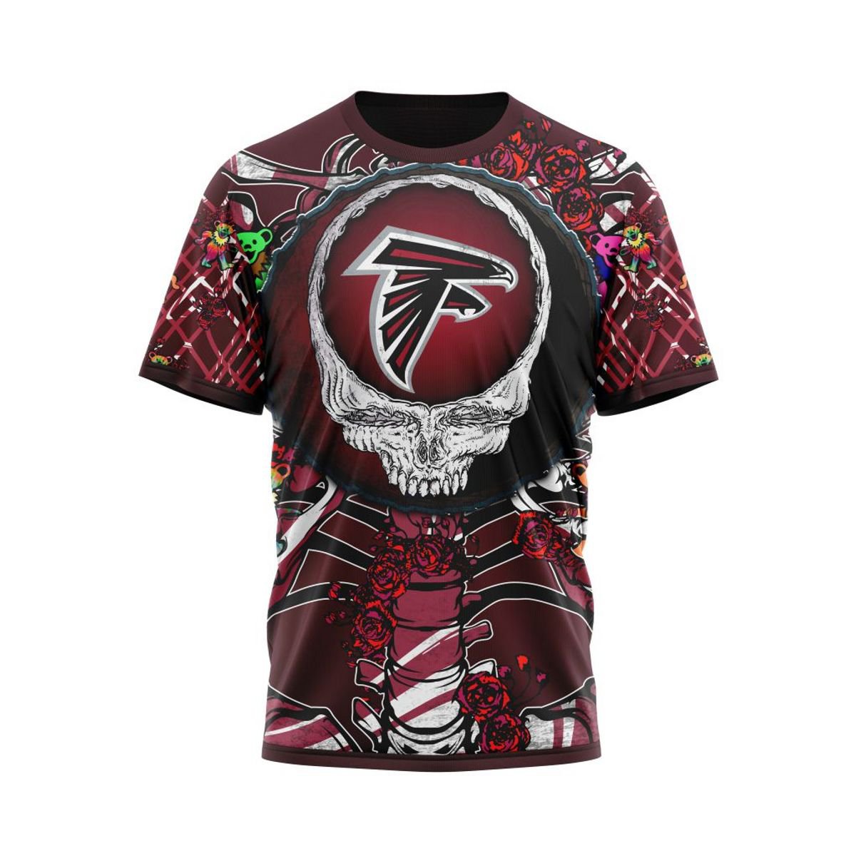 ATLANTA FALCONS 3D HOODIE MIX GRATEFUL DEAD