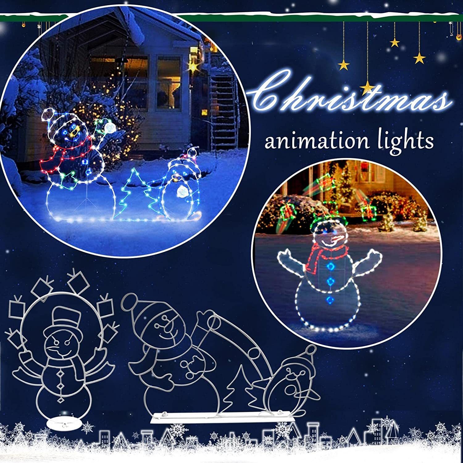 (🌲Early Christmas Sale- SAVE 50% OFF)The Playful Animated Snowball Light-BUY 2 GET 10% OFF & FREE SHIPPING