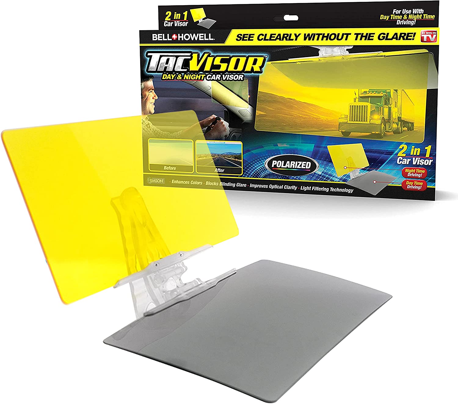 (🔥Father's Day Hot Sale-Save 50%OFF)-🚗Day and Night Anti-Glare Car Windshield Visor-BUY 1 GET 1 FREE