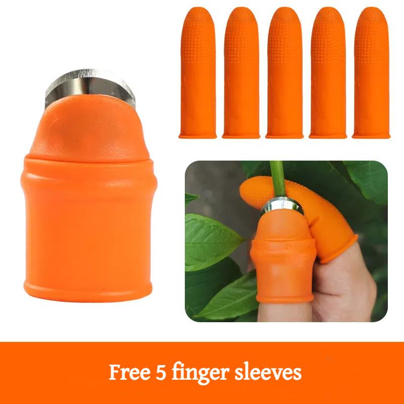 (🎉Flash Sale - 45% Off)Gardening Thumb Knife - Buy 3 Get 1 Free（Each one comes with 5 finger sleeves）