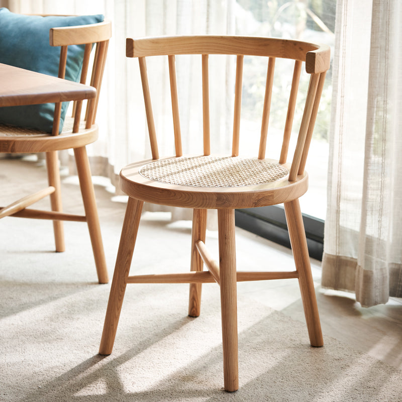 Vivienne RITZ Japanese Dining Table Bench Nippon Solid Wood Rattan ( 5 Size )