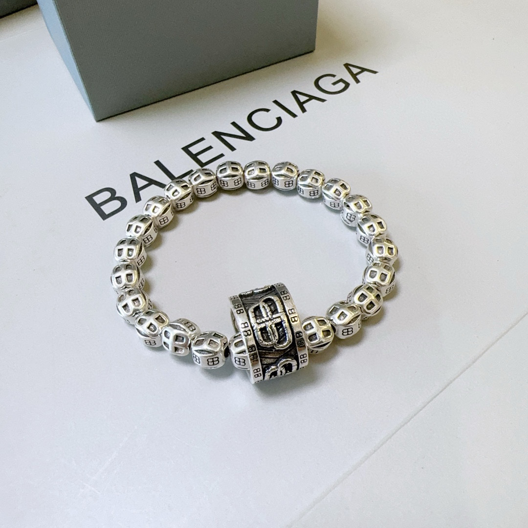 Balenciaga Ring Thai Silver Style Bracelet