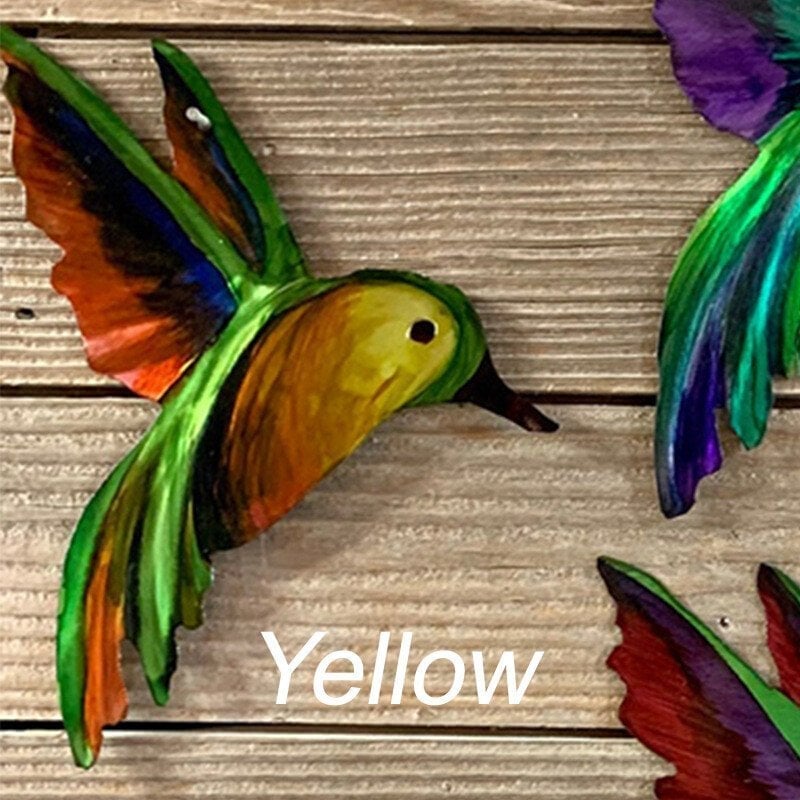 🐦Hand-made Hummingbirds Metal Art Yard Art 3D Appearance Sun Catching