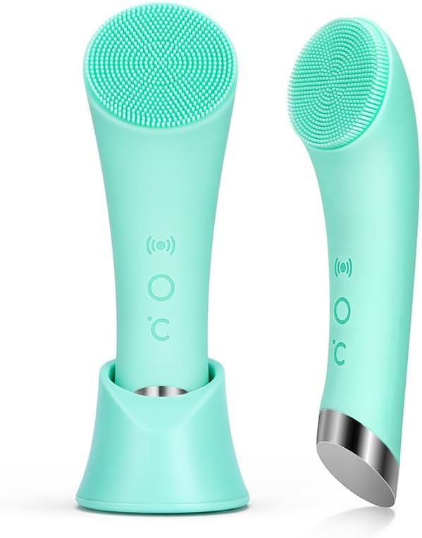 Heated sonic vibration facial cleanser (with massage function)