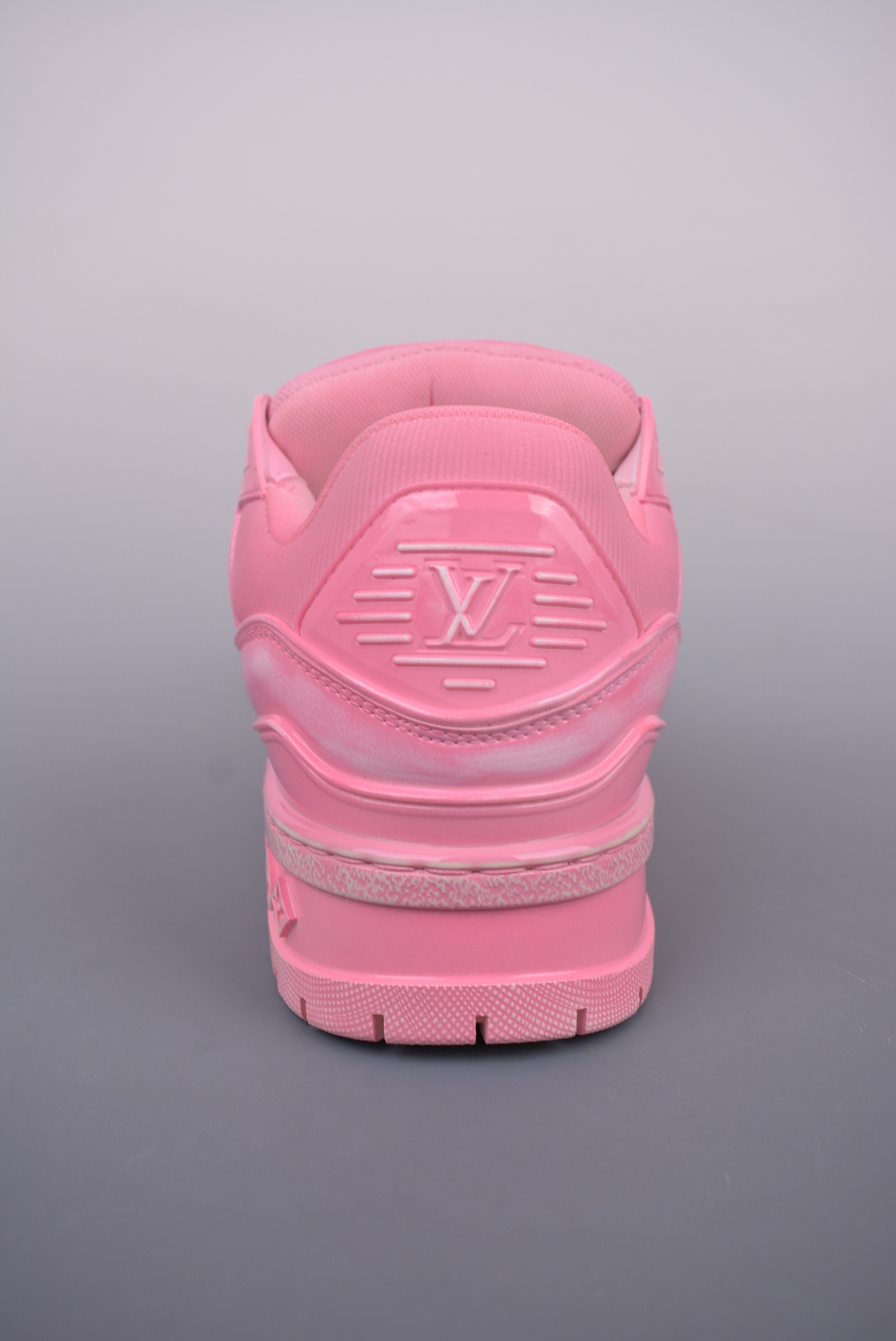 Louis Vuitton Trainer Maxi Low Sneaker Pink Distressed