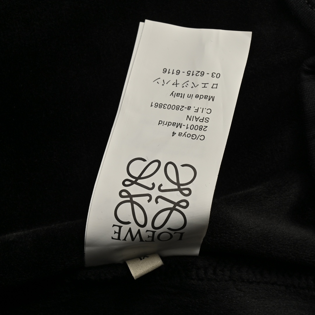 Loewe 24Fw embroidered logo fleece trousers