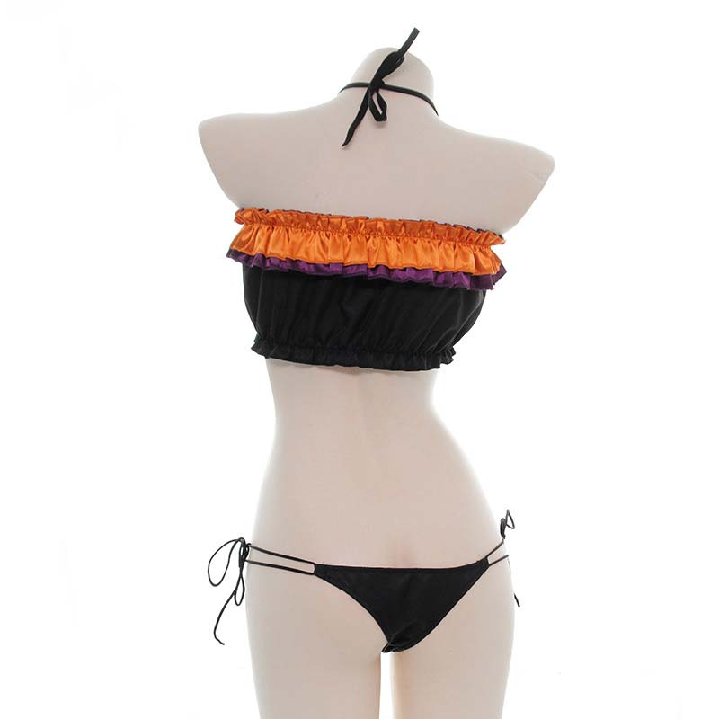 Sexy Pumpkin Cat Lingerie Suit