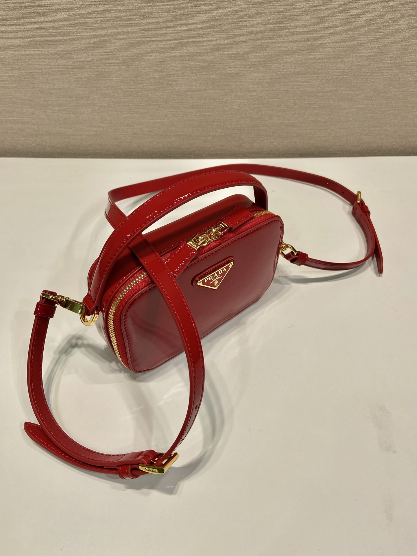 Prada Patent Leather Mini Bag 1BH206