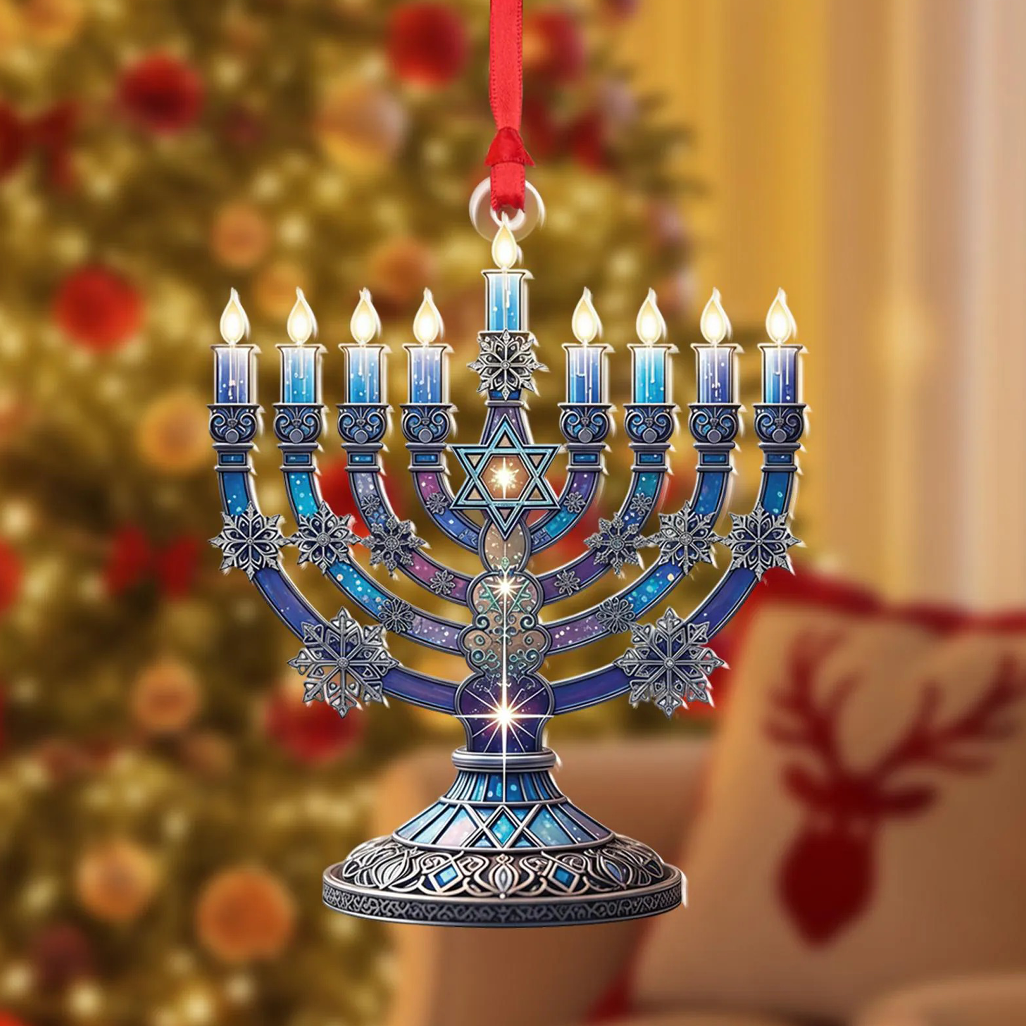 Festival of Lights — Hanukkah Menorah Ornament Collection