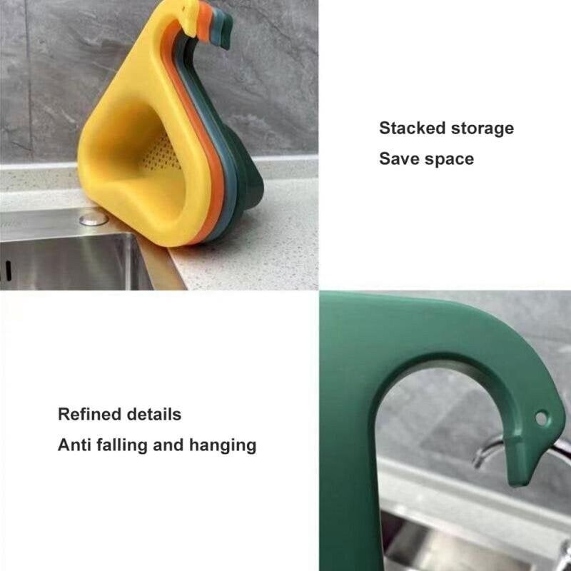 🔥 Kitchen Sink Drain Basket Swan Drain Rack🔥