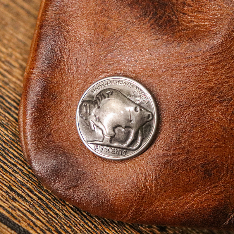 🔥On Sale🔥Viking-Inspired Handmade Leather Coin Purse🐂👛