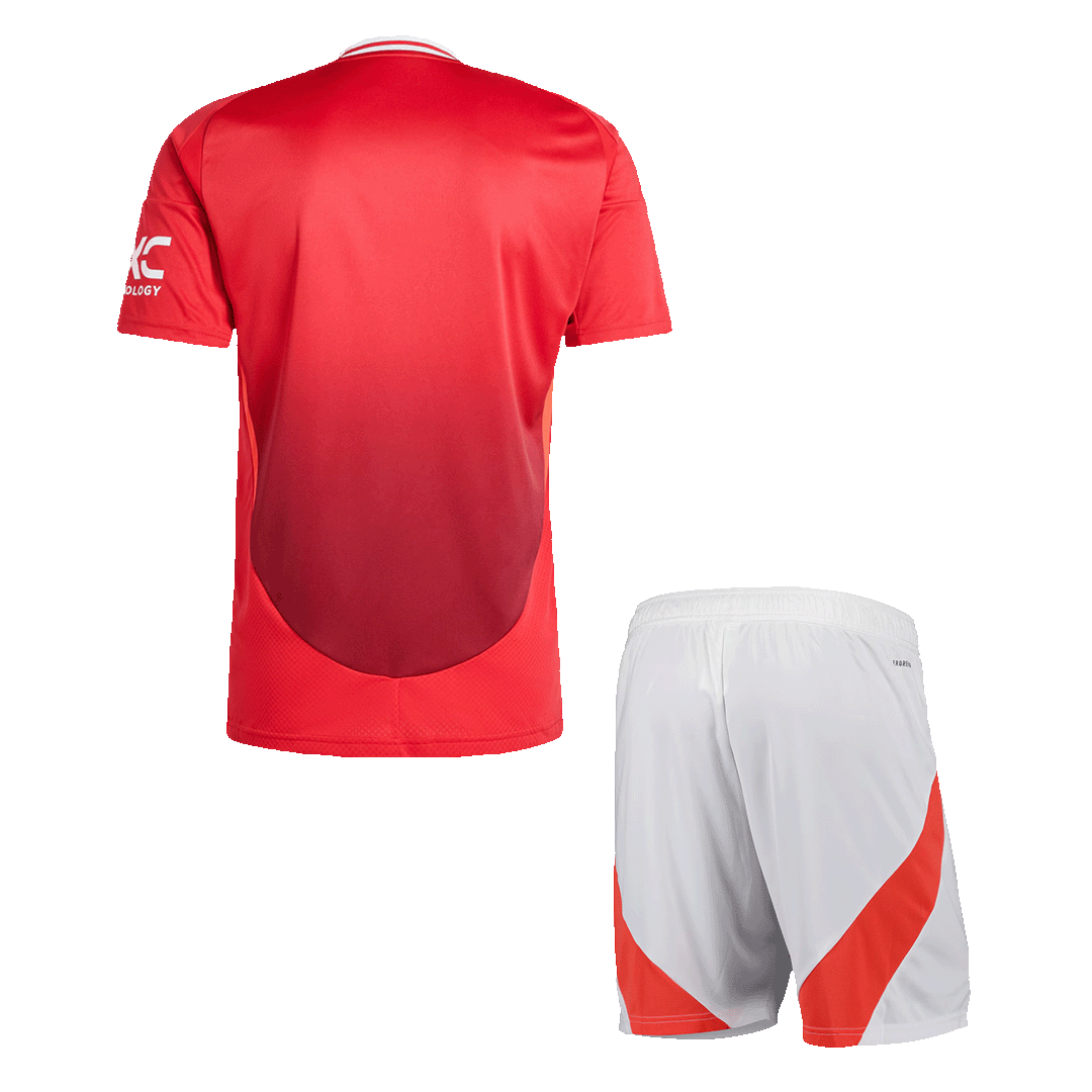 Manchester United men's football shirt set (shirt+shorts) 2024/25