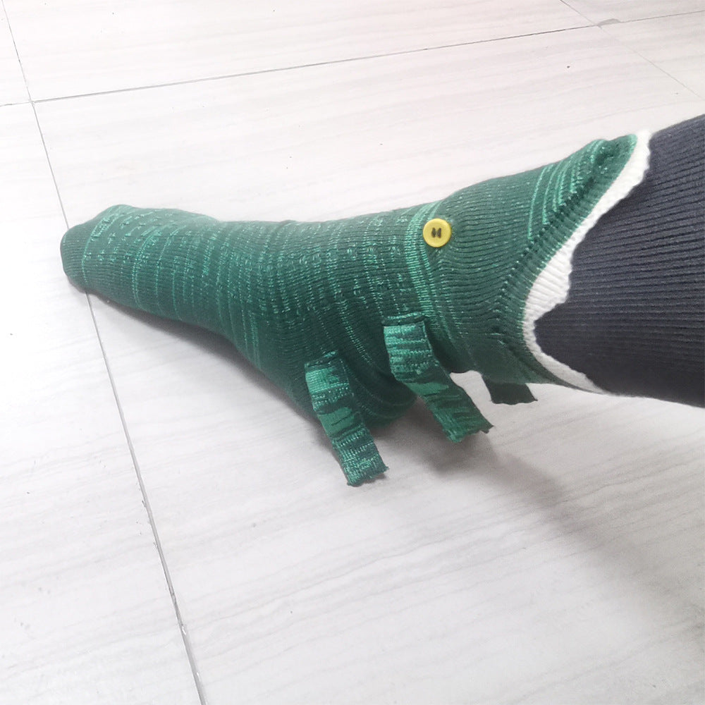 Christmas Knitted Shark Floor Warm-keeping Socks