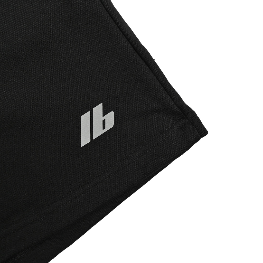 Balenciaga 24ss lB reflective letter print shorts