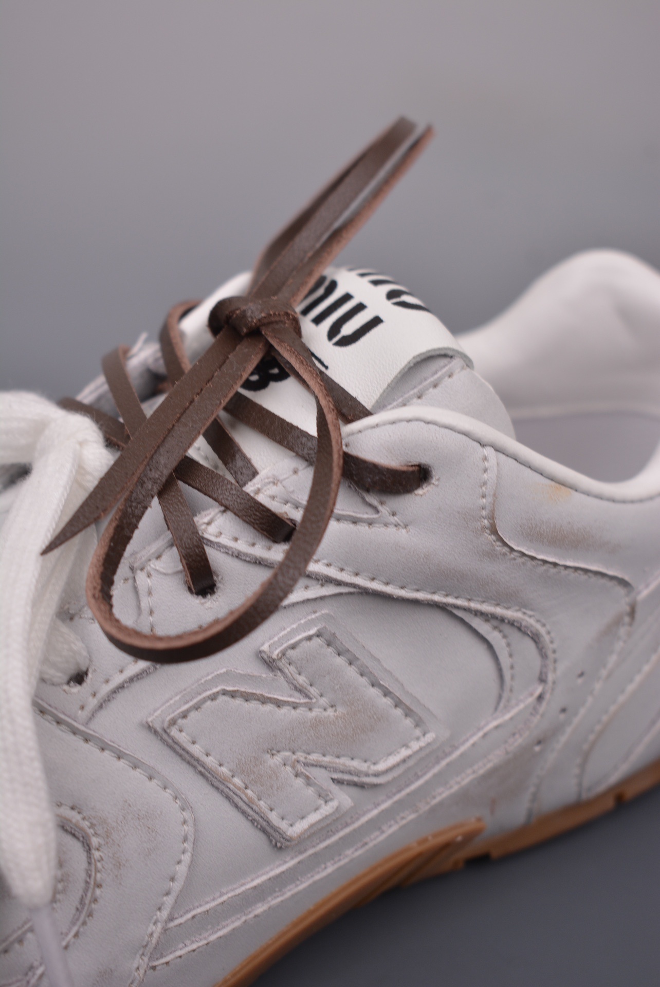 Miu Miu x New Balance 530 SL Leather Sneakers 