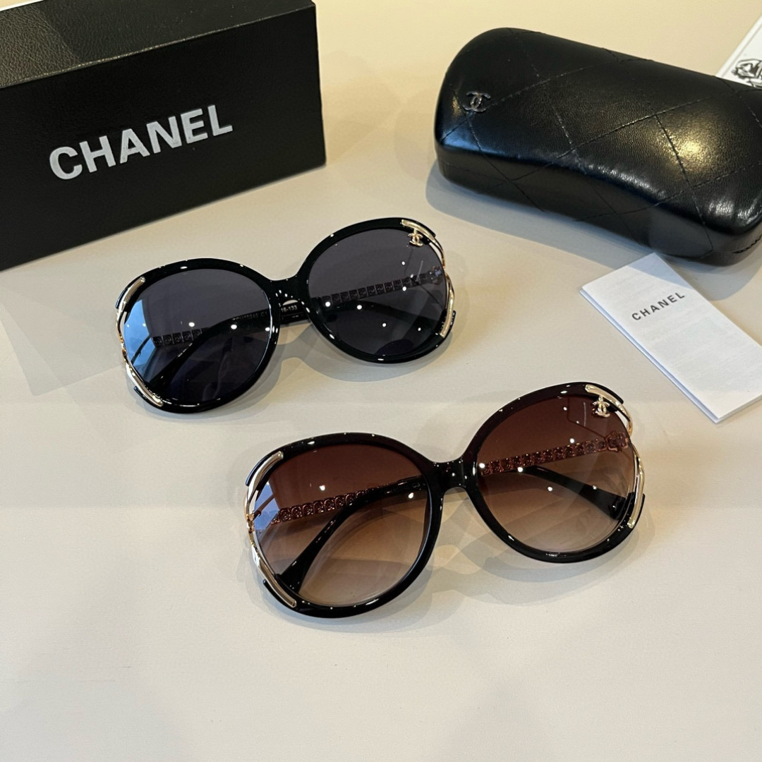 Chanel round frame sunglasses