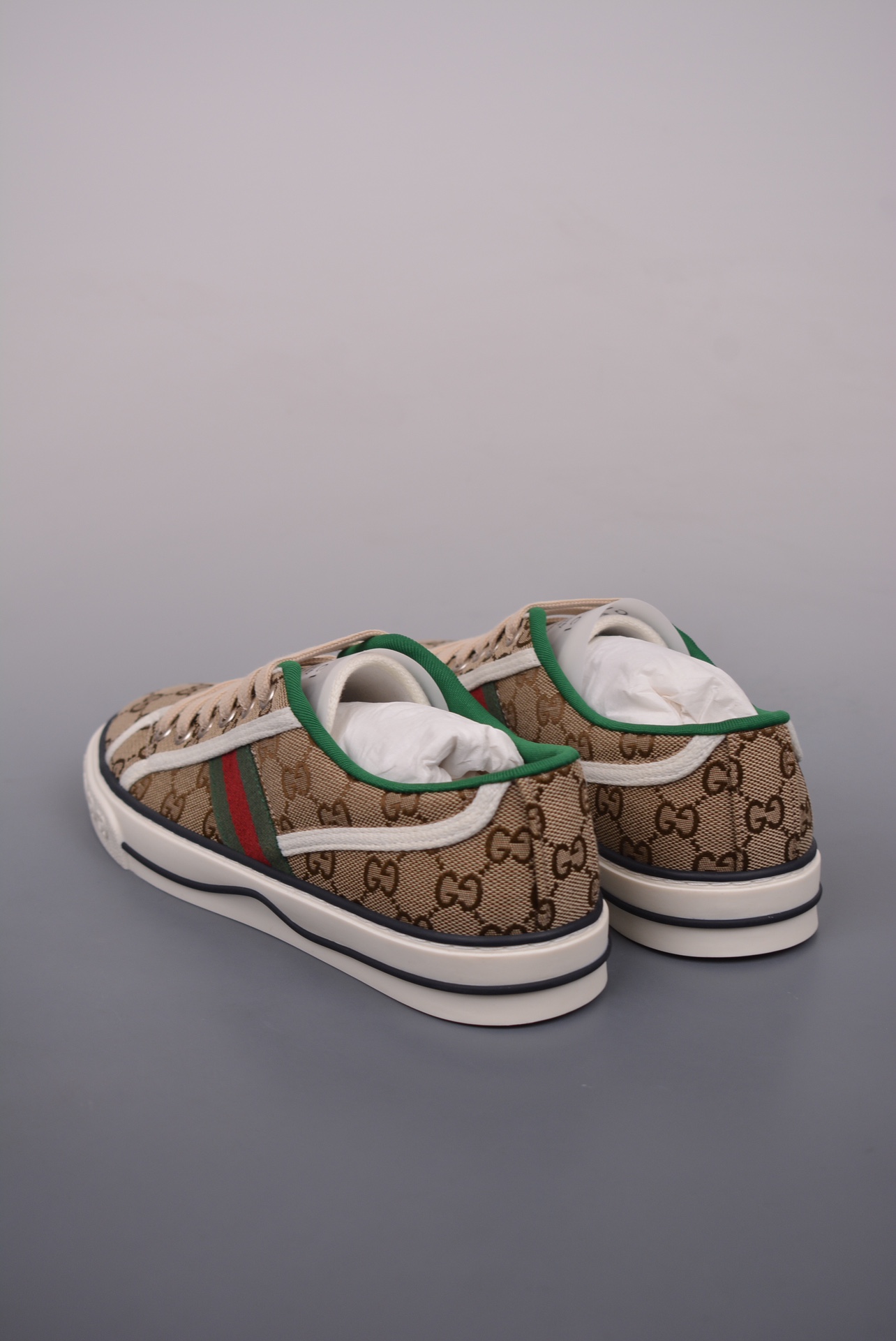 Gucci Tennis 1977 Print Sneaker Brown Green Red