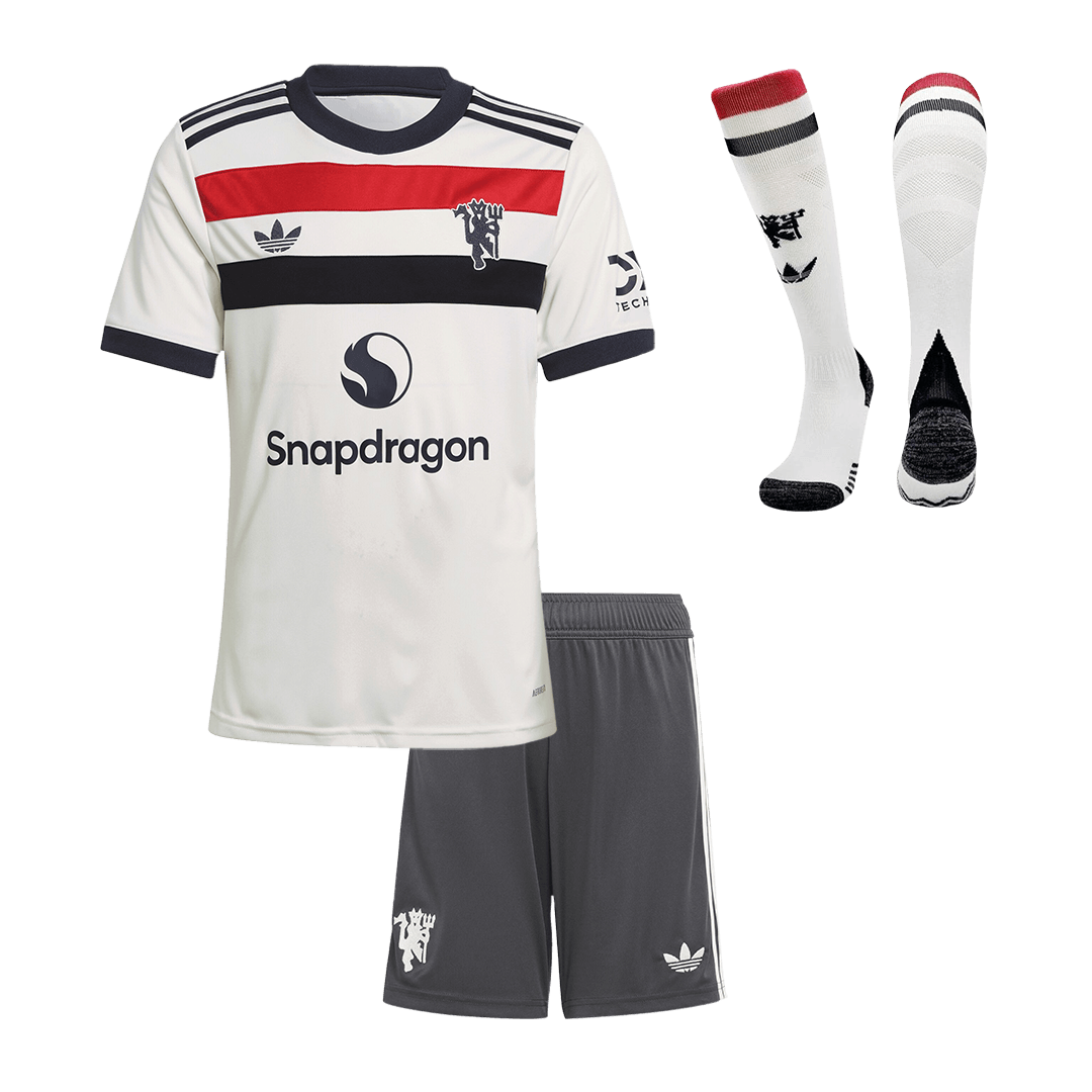 Manchester United Third Away Kids Football Jersey (Shirt+Shorts+Socks) 2024/25